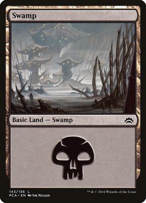Swamp (143) card from Planechase Anthology