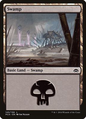 Swamp (145) card from Planechase Anthology