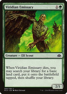 Viridian Emissary card from Planechase Anthology