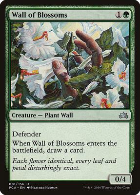 Wall of Blossoms card from Planechase Anthology