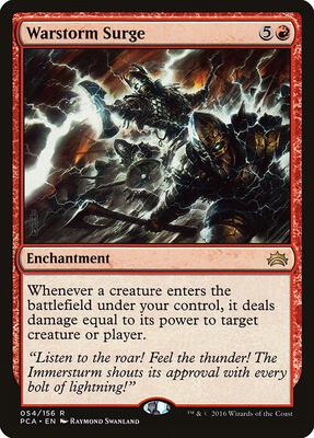 Warstorm Surge card from Planechase Anthology