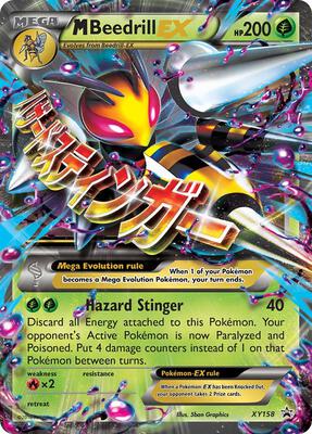 M Beedrill EX card from XY Promos