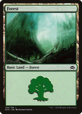 Forest (156) card from Planechase Anthology
