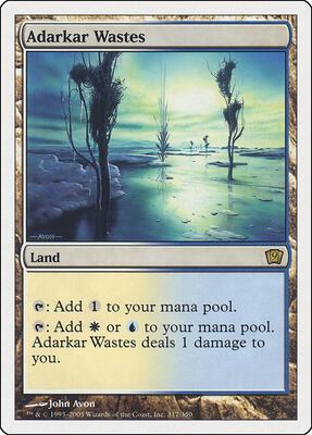 Adarkar Wastes card from 9th Edition