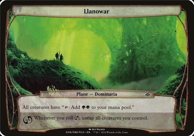 Llanowar (Planechase Anthology) card from Oversize Cards