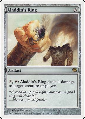 Aladdin's Ring card from 9th Edition