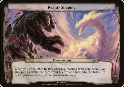 Reality Shaping (Planechase Anthology) card from Oversize Cards