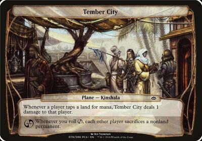 Tember City (Planechase Anthology) card from Oversize Cards