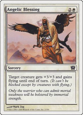 Angelic Blessing card from 9th Edition
