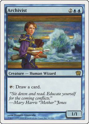 Archivist card from 9th Edition
