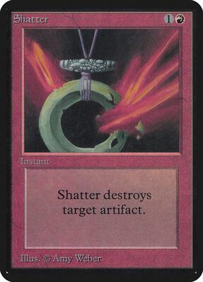 Shatter card from Alpha Edition