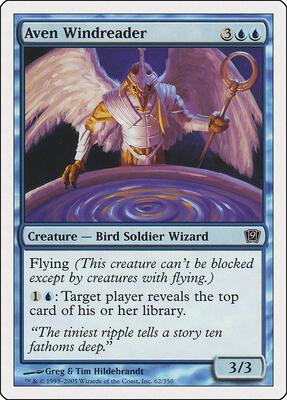 Aven Windreader card from 9th Edition