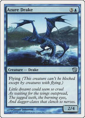 Azure Drake card from 9th Edition
