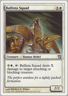 Ballista Squad card from 9th Edition