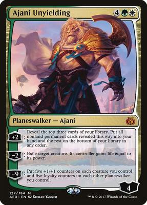 Ajani Unyielding card from Aether Revolt