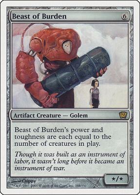Beast of Burden card from 9th Edition