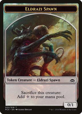 Eldrazi Spawn (002) // Eldrazi Double-Sided Token card from Planechase Anthology