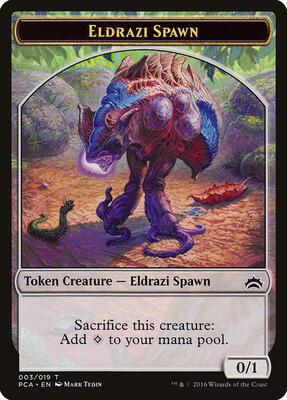 Eldrazi Spawn (003) // Eldrazi Double-Sided Token card from Planechase Anthology