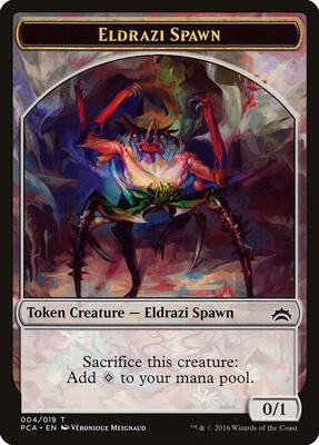 Eldrazi Spawn (004) // Eldrazi Double-Sided Token card from Planechase Anthology
