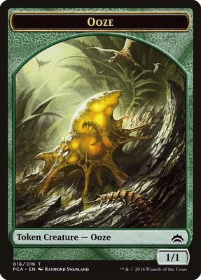 Ooze (016) // Ooze (017) Double-Sided Token card from Planechase Anthology
