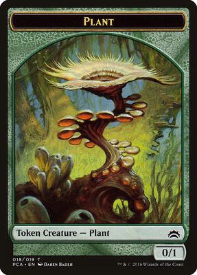 Plant // Ooze Double-Sided Token card from Planechase Anthology