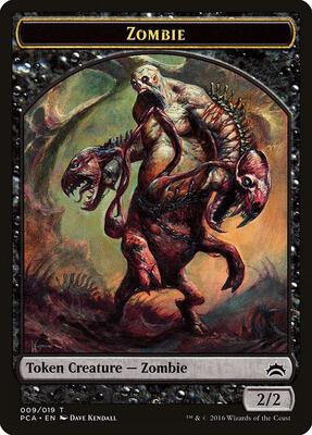 Zombie // Hellion Double-Sided Token card from Planechase Anthology