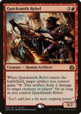 Quicksmith Rebel card from Launch Party & Release Event Promos