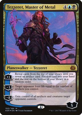 Tezzeret, Master of Metal card from Aether Revolt