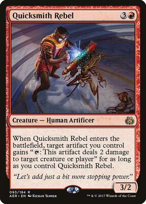 Quicksmith Rebel card from Aether Revolt