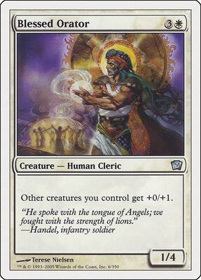 Blessed Orator card from 9th Edition