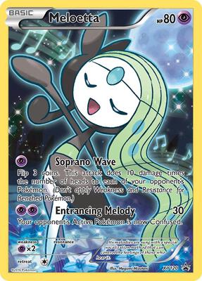 Meloetta - XY120 card from XY Promos