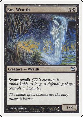 Bog Wraith card from 9th Edition