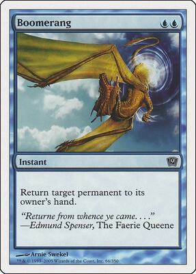 Boomerang card from 9th Edition