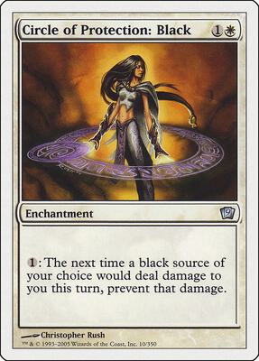 Circle of Protection: Black card from 9th Edition