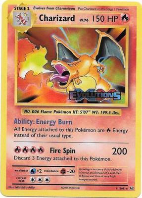 Charizard (XY Evolutions Prerelease) card from XY Promos