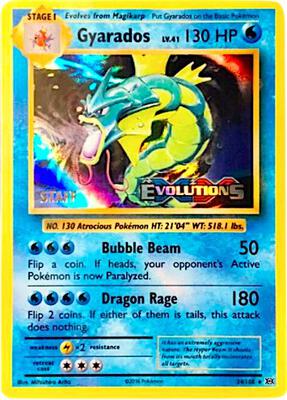 Gyarados - 34/108 (Prerelease) [Staff] card from XY Promos
