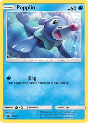Popplio - SM03 card from SM Promos