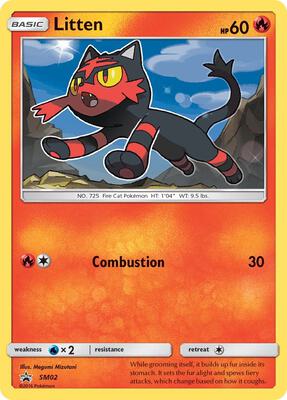Litten - SM02 card from SM Promos