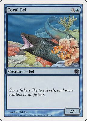 Coral Eel card from 9th Edition