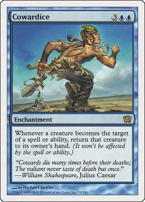 Cowardice card from 9th Edition