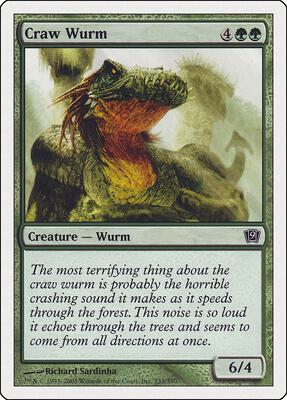 Craw Wurm card from 9th Edition