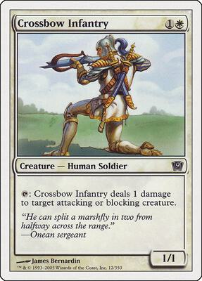 Crossbow Infantry card from 9th Edition