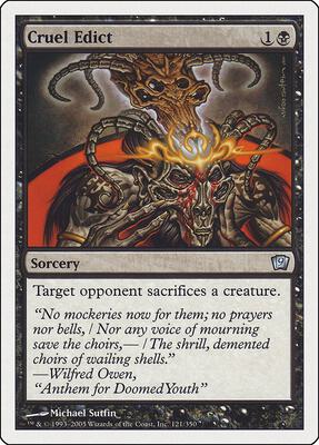 Cruel Edict card from 9th Edition