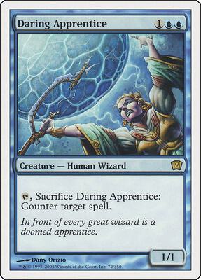 Daring Apprentice card from 9th Edition