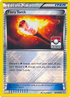 Fiery Torch - 89/106 (Pokemon League) card from League & Championship Cards