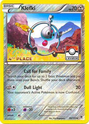Klefki - 66/119 (League Promo) [4th Place] card from League & Championship Cards