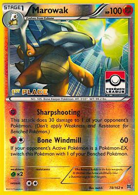Marowak - 78/162 (Pokemon League) [1st Place] card from League & Championship Cards