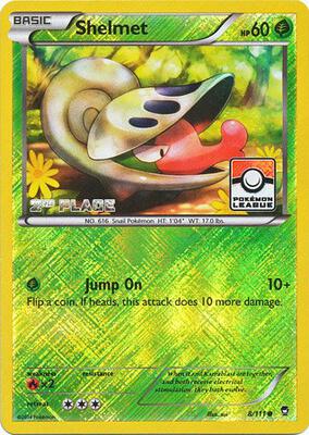 Shelmet - 8/111 (Pokemon League) [2nd Place] card from League & Championship Cards