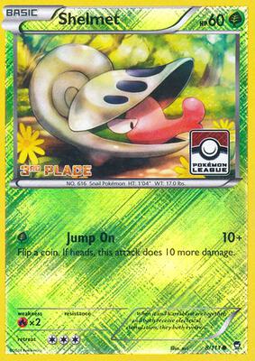 Shelmet - 8/111 (Pokemon League) [3rd Place] card from League & Championship Cards