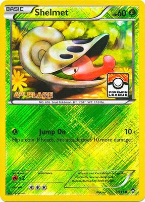 Shelmet - 8/111 (Pokemon League) [4th Place] card from League & Championship Cards